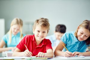 We learn English in school